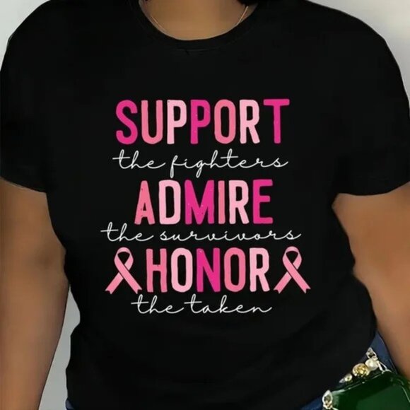 Nwt womens Breast cancer tshit  size  large - Picture 1 of 2
